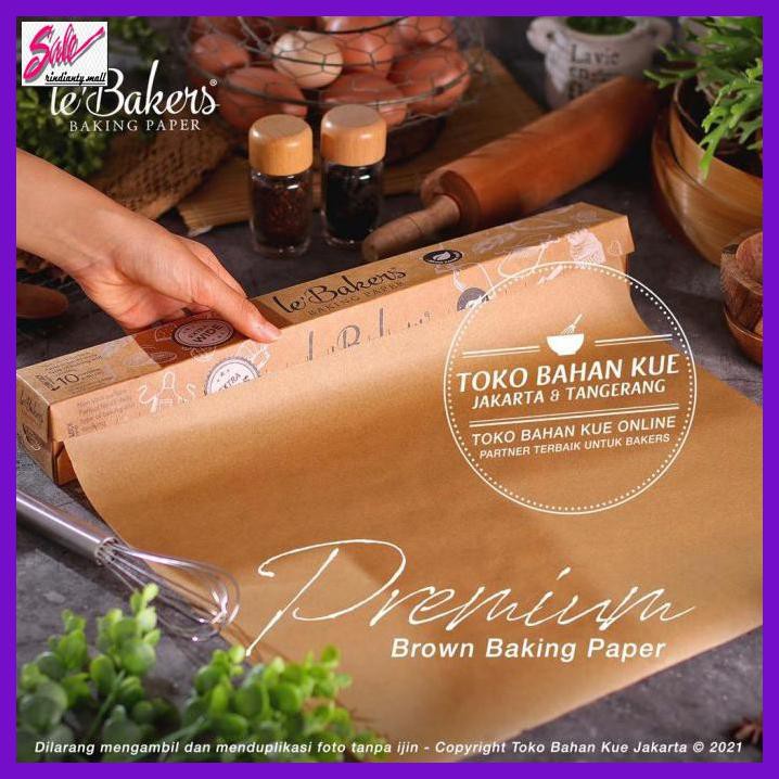 

SAKMACOKLAT- LE BAKERS 30CMX10CM BROWN KERTAS BAKING LEBAKERS BAKING PAPER -MAKANAN-MINUMAN.