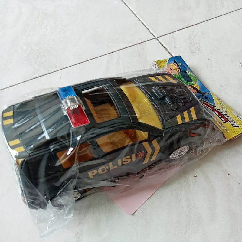 SIM 350 - Mainan Mobil Polisi ukuran panjang sekitar 25cm SIM350