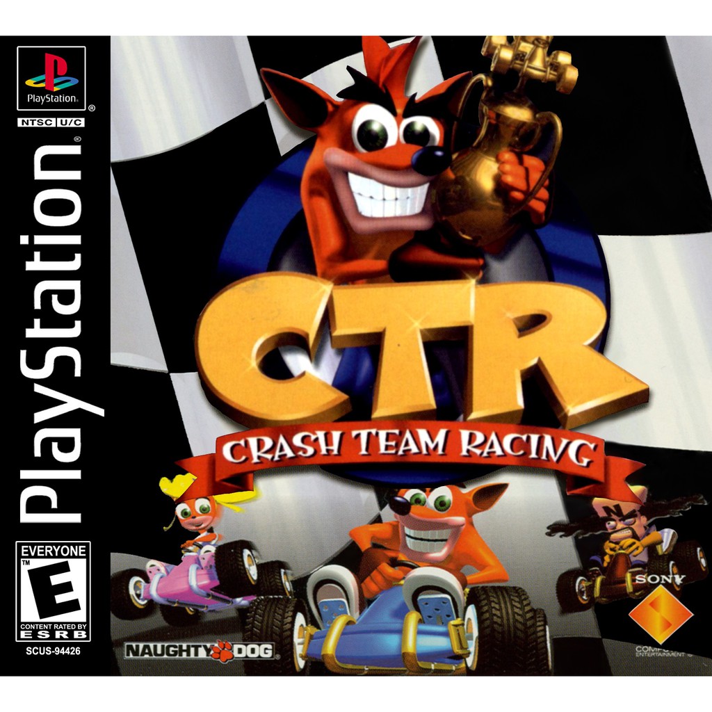 KASET CD GAME PS1: CTR CRASH TEAM RACING