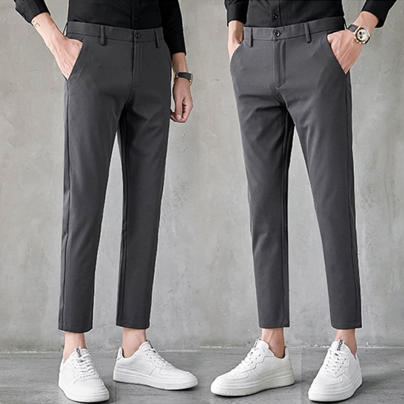 N82 - Ankle Pants Pria Celana Angkle Pants Panjang Clana Formal Kerja Kantor Premium Dark Grey