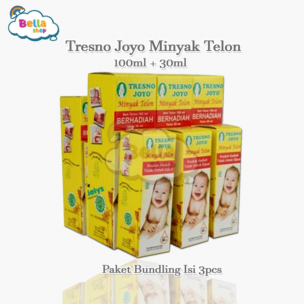 3 PCS TRESNO JOYO MINYAK TELON 100 ML-BELLA SHOP