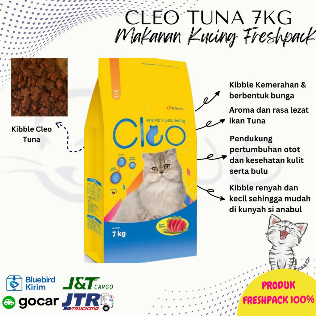 KHUSUS EKSPEDISI MAKANAN KUCING CLEO TUNA 7KG 7 KG CATFOOD CAT FOOD