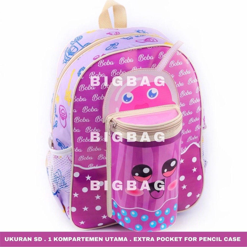 PTS - Ransel Sekolah Anak Perempuan Karakter BOBA - RANSEL BOBA EXTRA POCKET BOBA CUBE - TAS BOBBA - RANSEL BOBBA - TAS BOBA ANAK CEWE - Tas Sekolah Anak - Tas Anak Sekolah Tas Anak SD Tas Anak TK Promo Diskon Termurah Terlaris Terbaru Best Seller