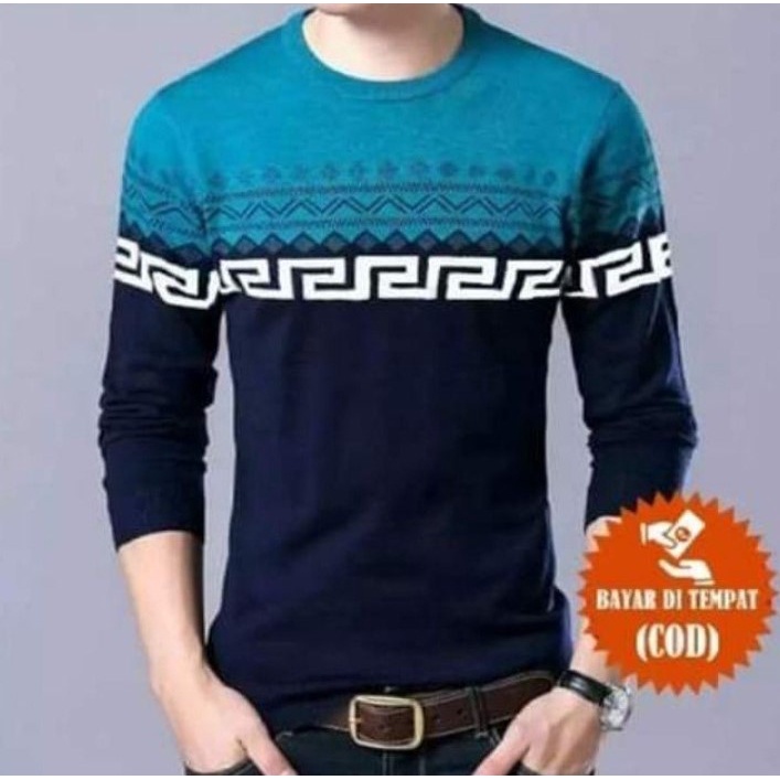pojoksweater.id - Sweater Rajut Labirin Batik Tribal Kualitas Terbaik