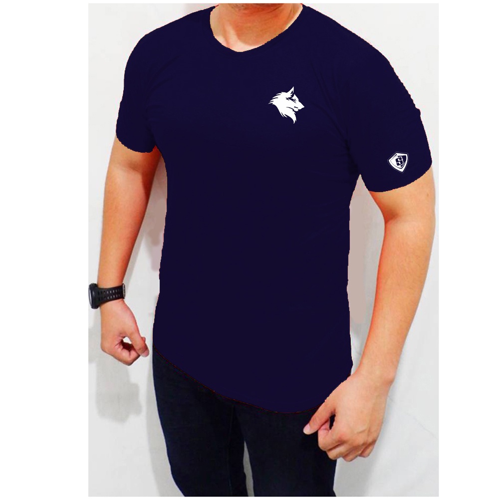 Baju Kaos Otot Setrit Wolf Serigala Fitnes Gym Musclefit