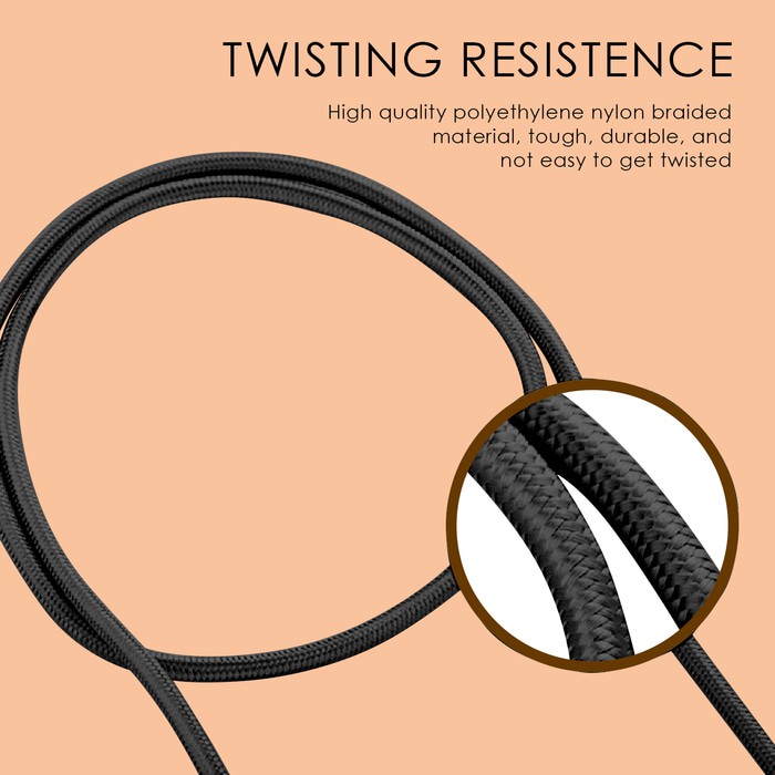 Uneed Metal Quick Charge and Data Cable Lightning IOS 2Meter - Black