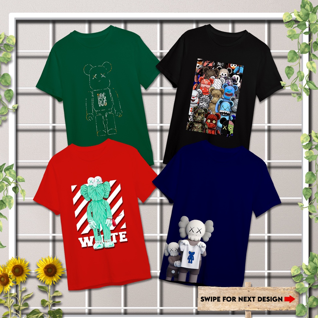 [211220] Baju Kaos Wanita Pria Kaws Off White All Size Atasan Oblong Custom Katun Anak Cowo Cewe Cou