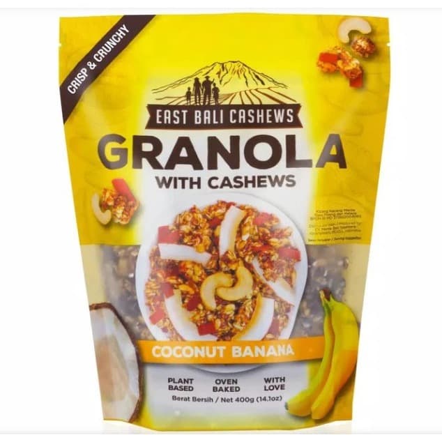 

Jual East Bali Cashew Granola Coconut Banana Sarapan Sehat 400Gr