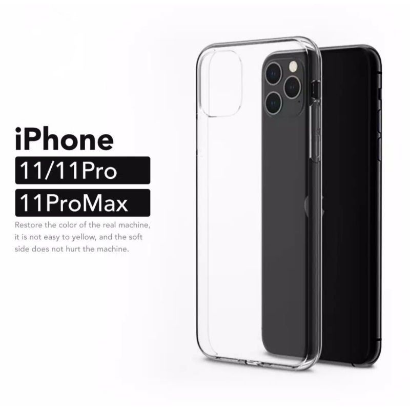 iPhone 11 11Pro 11 Pro Max Softcase HD Ultra Clear Soft Case Silicone Cover Bening