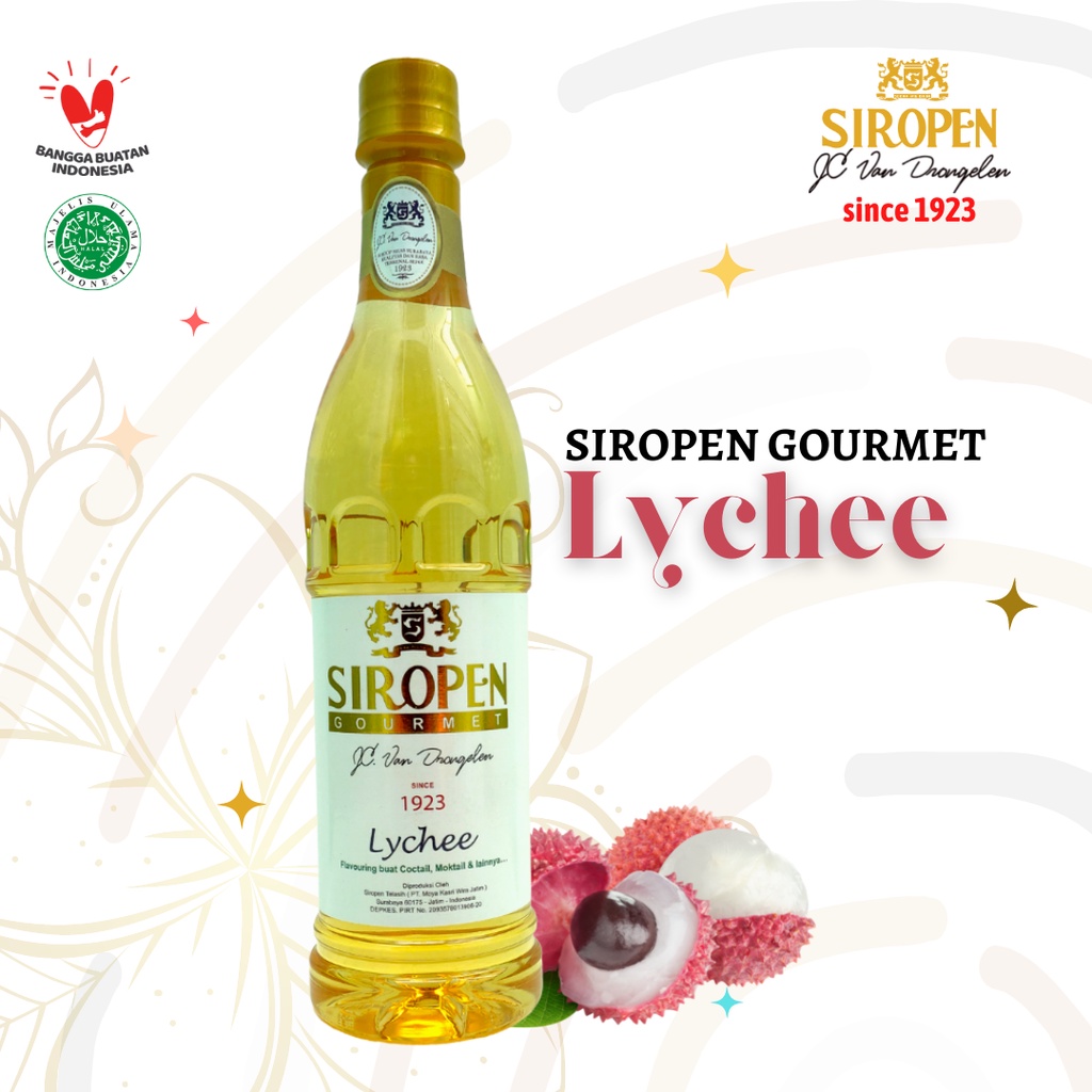 

Sirup Lychee Leci Sirup Cafe Siropen Gourmet Lychee 700ml