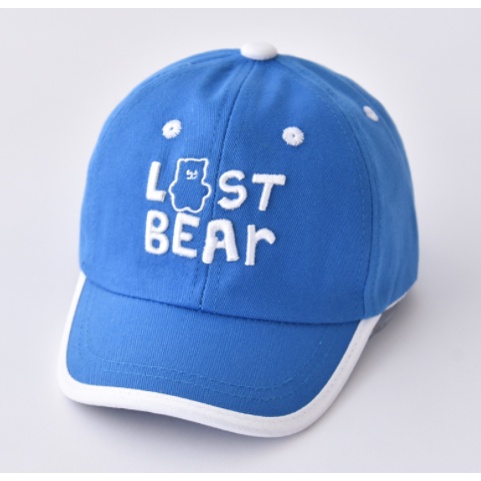 JUNE_COLLECTIONS TOPI BASEBALL ANAK - FASHION HAT KIDS MOTIF BORDIR TULISAN LAST BEAR BERUANG MODEL WARNA #TP01 LASTBEAR