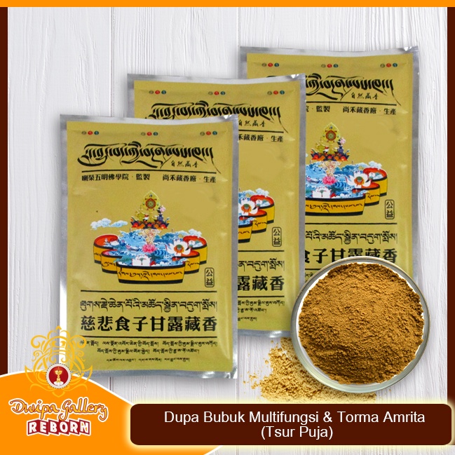 Dupa Hio Bubuk Powder Serbuk Herbal Tibetan Multifungsi &amp; Torma Amrita