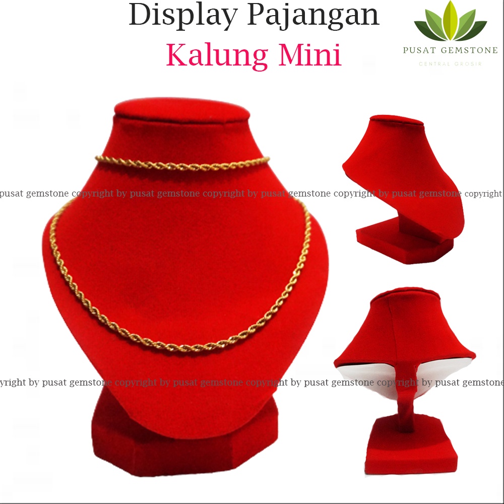 Display Pajangan Kalung Leher kecil