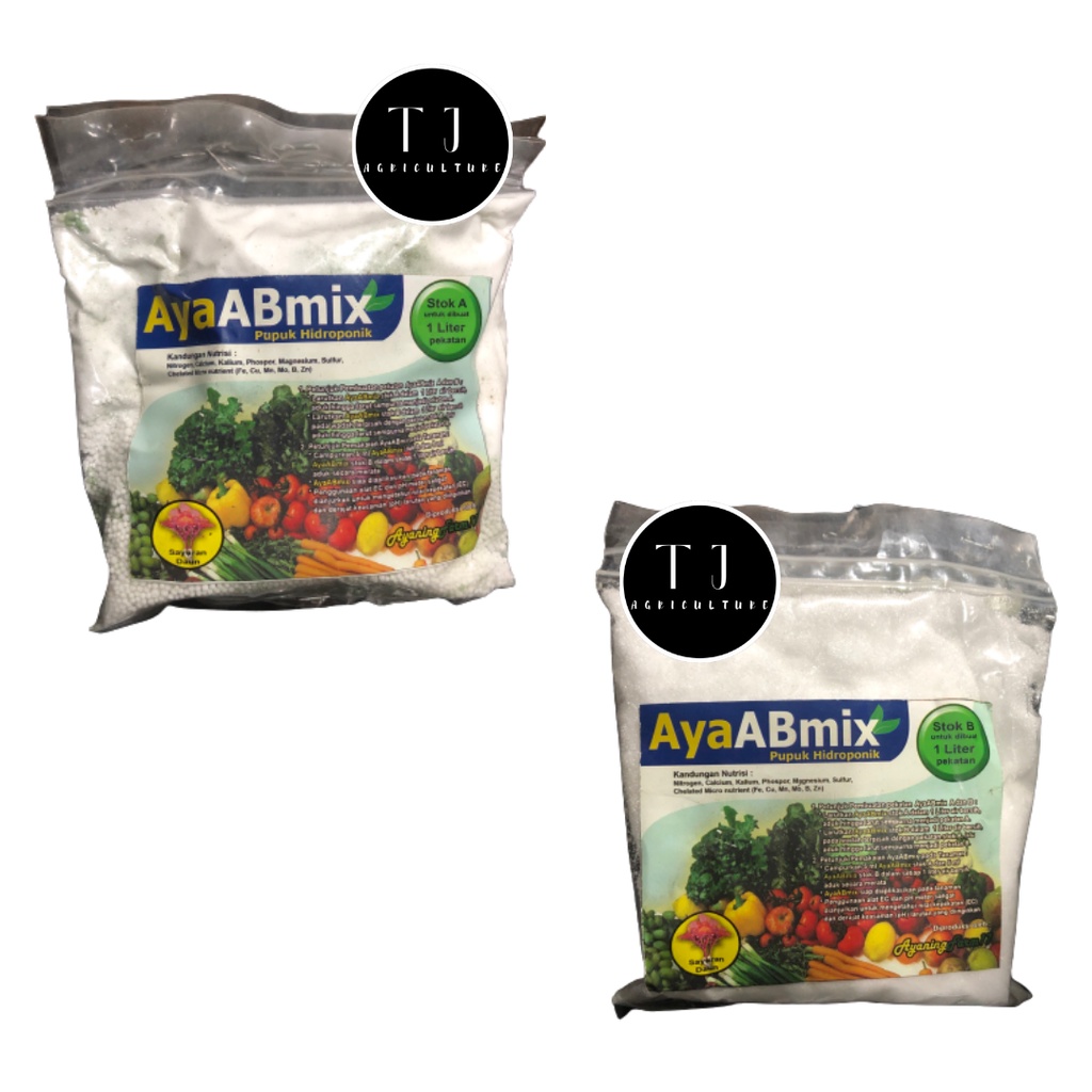 AYA AB Mix Untuk 1 Liter | AB Mix Tepung Nutrisi Hidroponik Sayur Sayuran Daun Buah Untuk 1Liter Pekatan