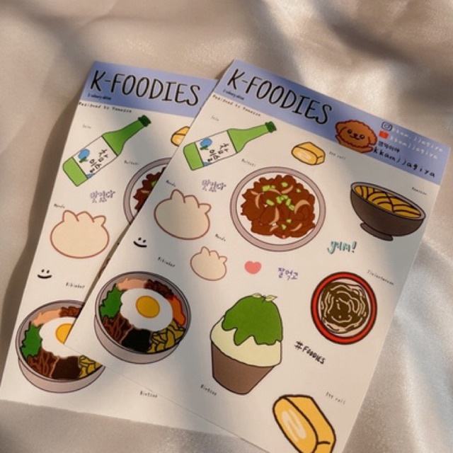 

Kkamjjagiya - K-FOODIES sticker sheet (kiss-cut)