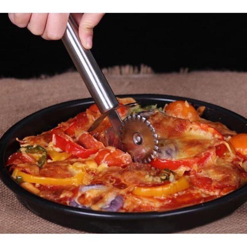 [JUALSEMUA18]pizza cutter 2 sisi / pisau pemotong pizza adonan kue