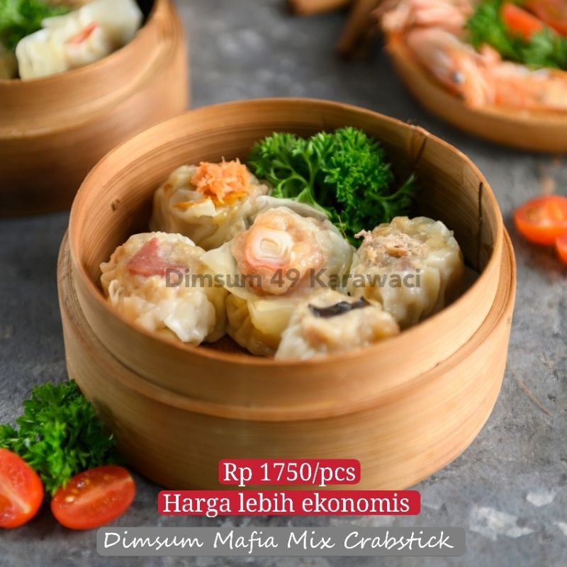 

HARGA PABRIK DIMSUM 49 MAFIA MIX CRABSTICK (50 PCS)/FROZEN FOOD HALAL KARAWACI