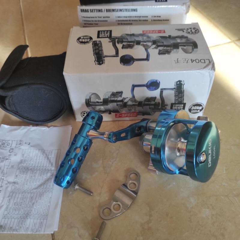 Reel Jigging / Reel Trolling handle Kiri Reel OH handle kiri  metal drag 30 kg