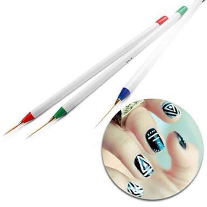 Kuas garis nailart / brush nailart liner detailing stripping brush