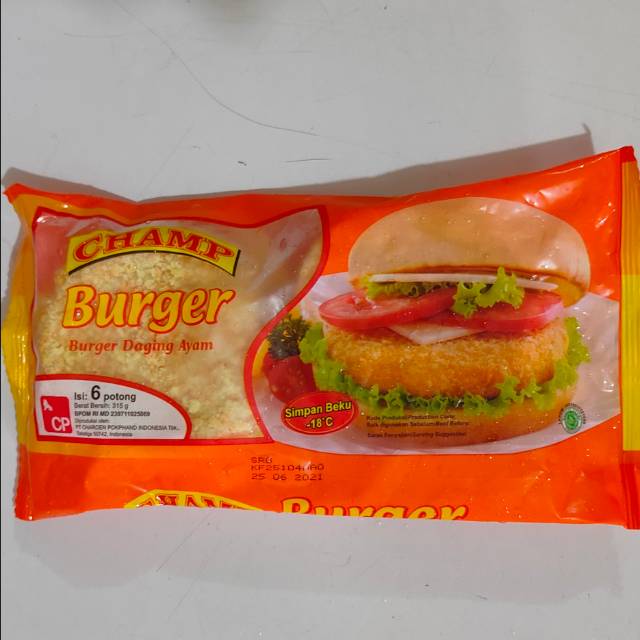 

Champ Burger Isi 6pcs