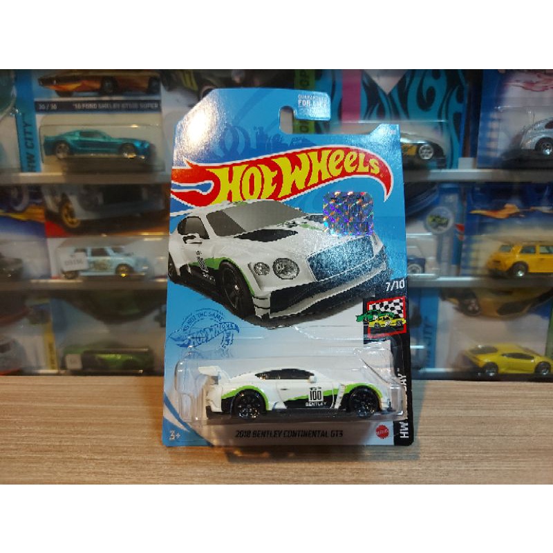 HOT WHEELS 2018 BENTLEY CONTINENTAL GT3 WHITE - FACTORY SEALED