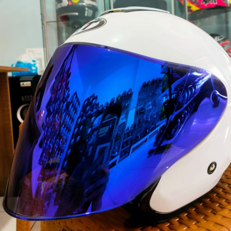 KYT KYOTO SOLID WHITE VISOR MODEL VENOM IRIDIUM