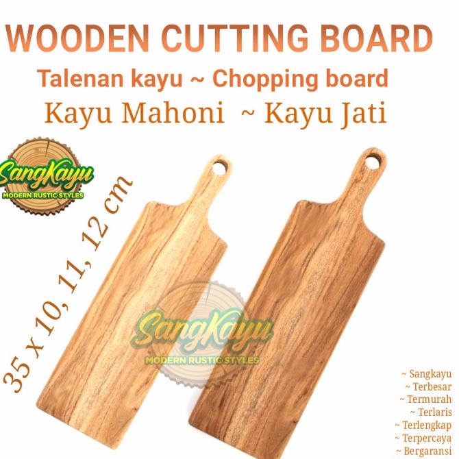 TERMURAH Talenan kayu jati - mahoni Cutting Board chopping board kayu