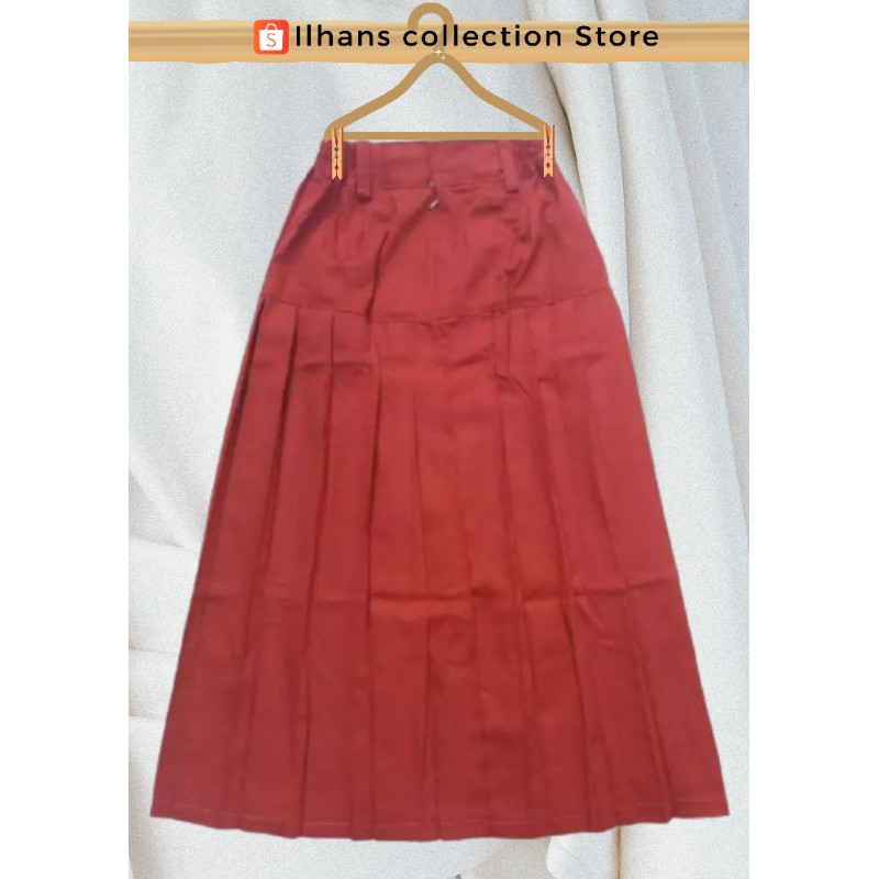 Rok Merah SD Panjang Turun pinggang