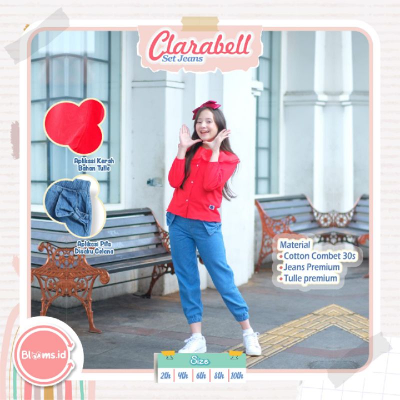 Setelan Anak Perempuan Clarabel Set Jeans