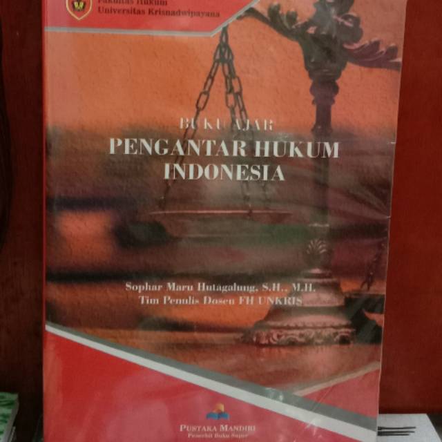 

Buku ajar pengantar hukum Indonesia