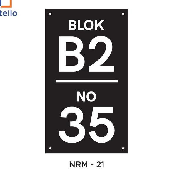

Terlaris Nomor Rumah Akrilik | NRM 21 | 20 x 45 cm Best Product