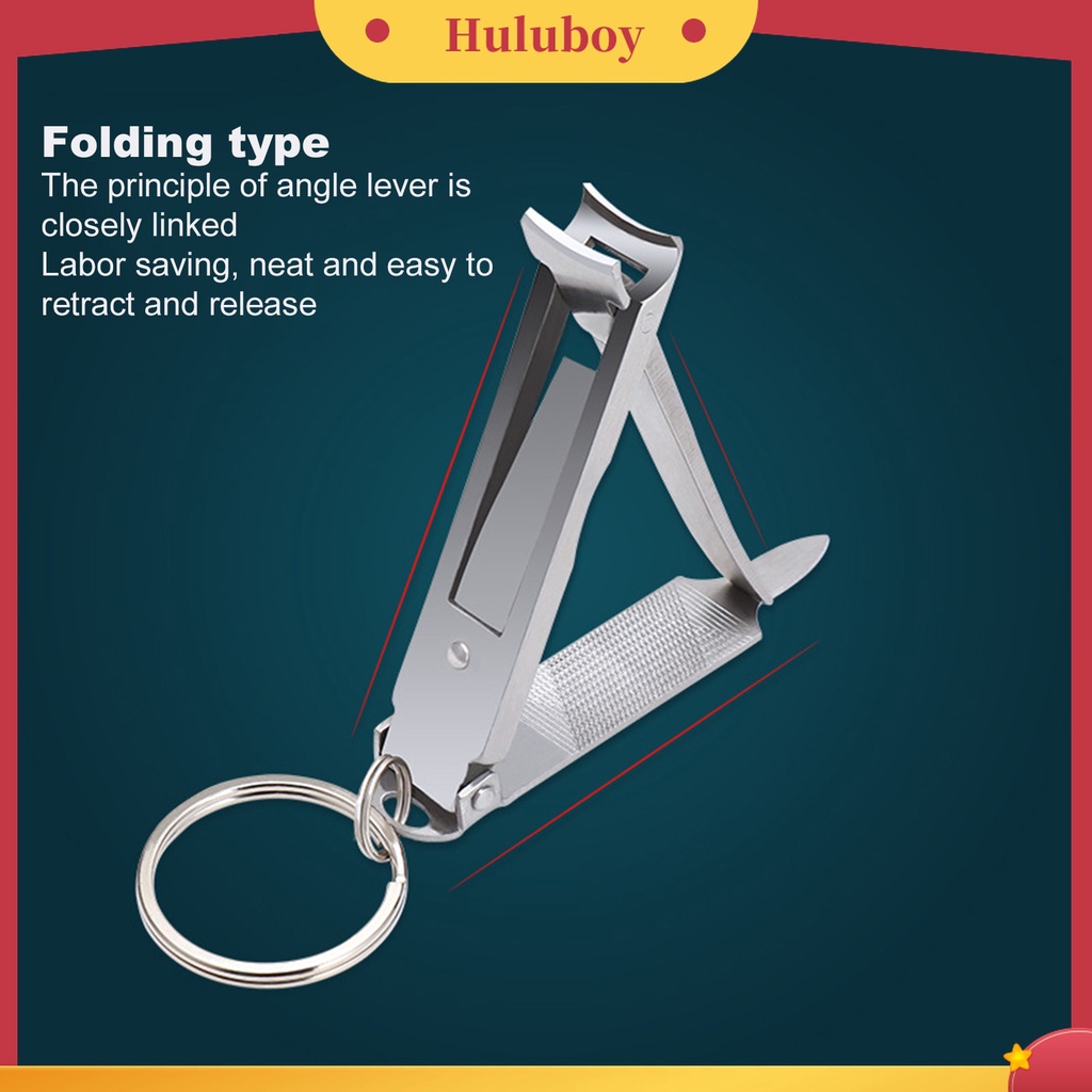 Huluboy Huluboy♡ Gunting Kuku Jari Kaki Lipat Anti Slip Hemat Tenaga Untuk Manicure Pedicure