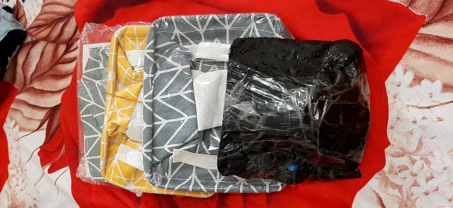 Keranjang Penyimpan Box Lipat Tempat Accesoris Kosmetik Makeup Peralatan Rumah Tangga Gd098