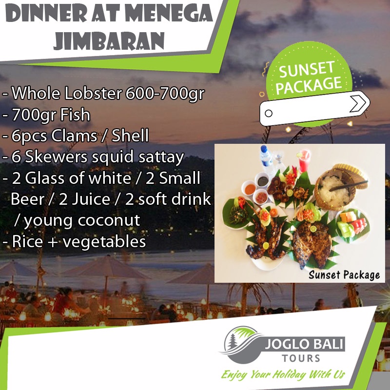 Voucher Dinner Resto Menega Jimbaran - Sunset Package