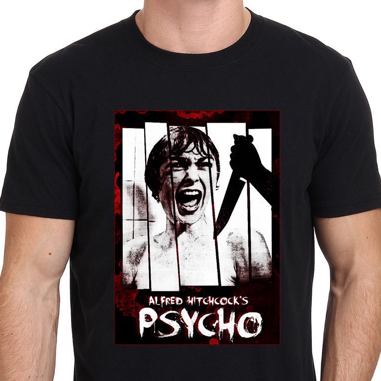 PSYCHO ALFRED HITCHCOCK Classic Horror Movie Tshirt