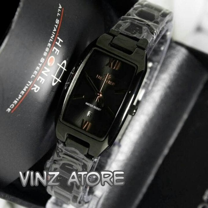 JAM TANGAN WANITA CEWEK HEGNER HG1286 HITAM ROSEGOLD ORIGINAL