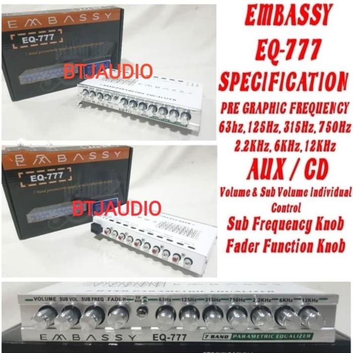 Pre Amp/Preamp/Parametric Mobil Embassy 7 Band Frequency Equalizer