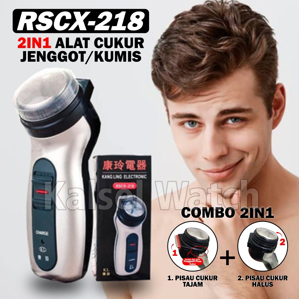 Alat Cukur Pencukur Jenggot Kumis Jambang Rambut Jabis Brewok Rechargeable Baterai Kang Ling Otomatis Elektronik ACK20