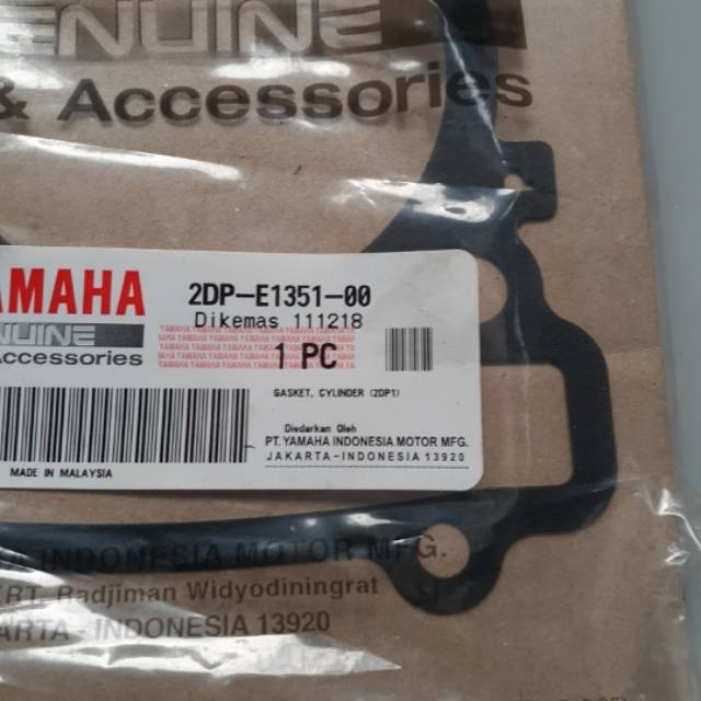 paking blok nmax. n max orisinil ygp 2dpe135100