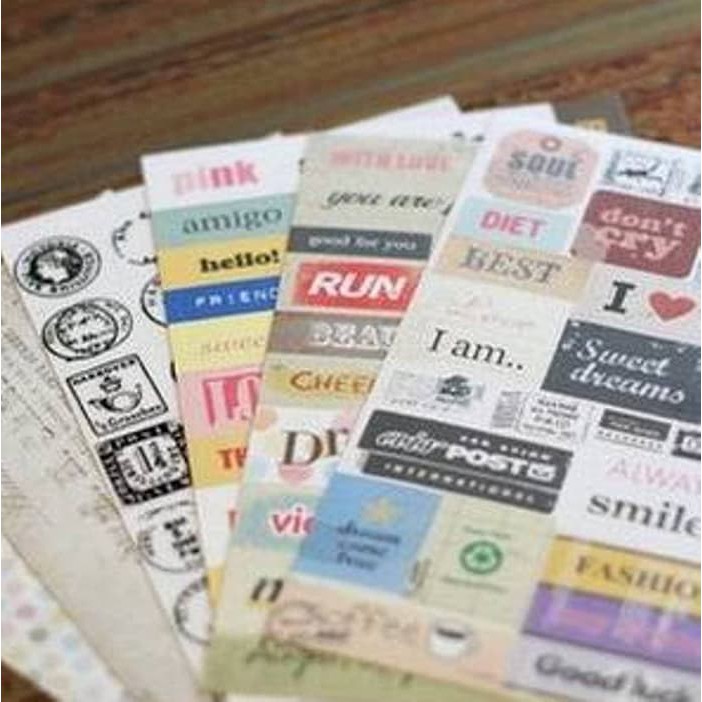 

Korean Diary Deco - Message Sticker (6pcs)