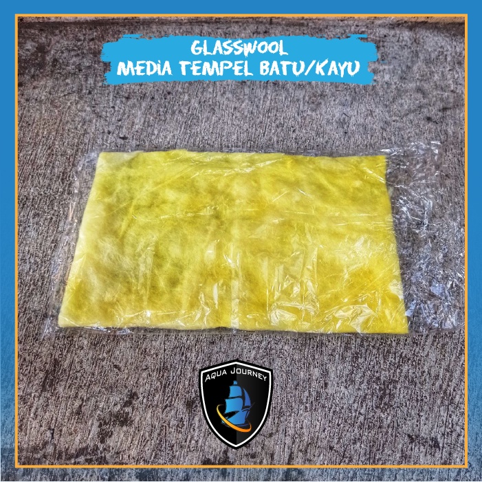 Glasswool Media Tempel Kayu atau Batu Aquascape Glass wool glaspul bantalan sambungan