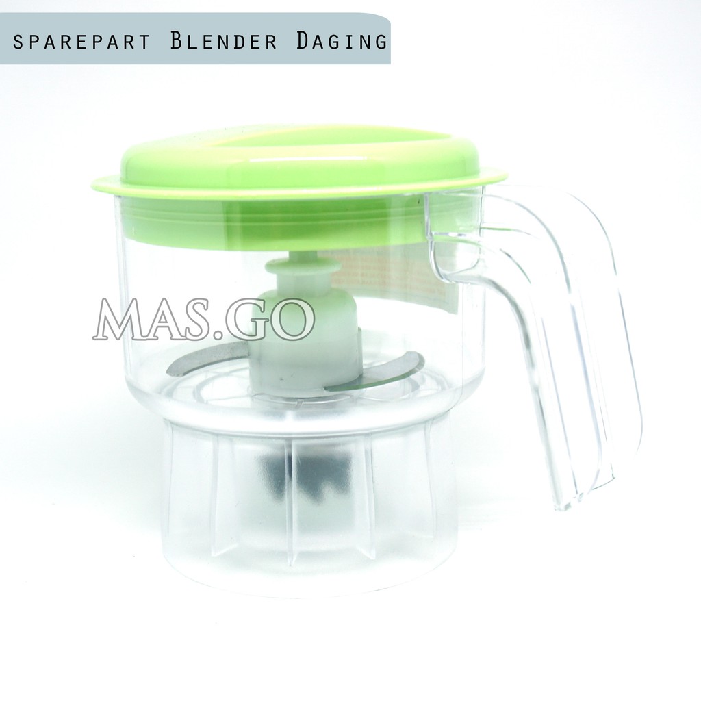 MasGo Blender Chopper Daging Miyako / Blender Daging / Gilingan Gelas Blender Daging HIJAU