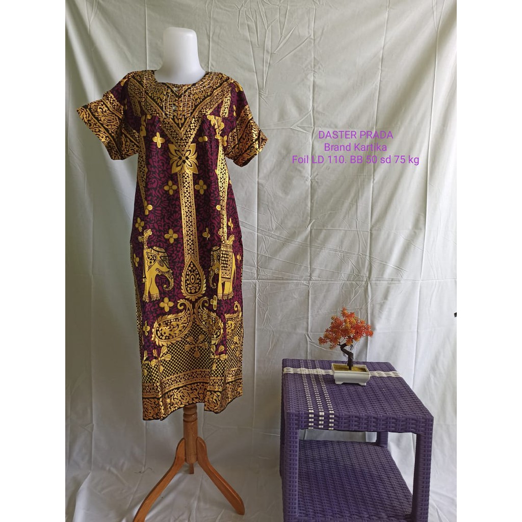 Daster Prada Kartika Motif Batik Lengan Pendek
