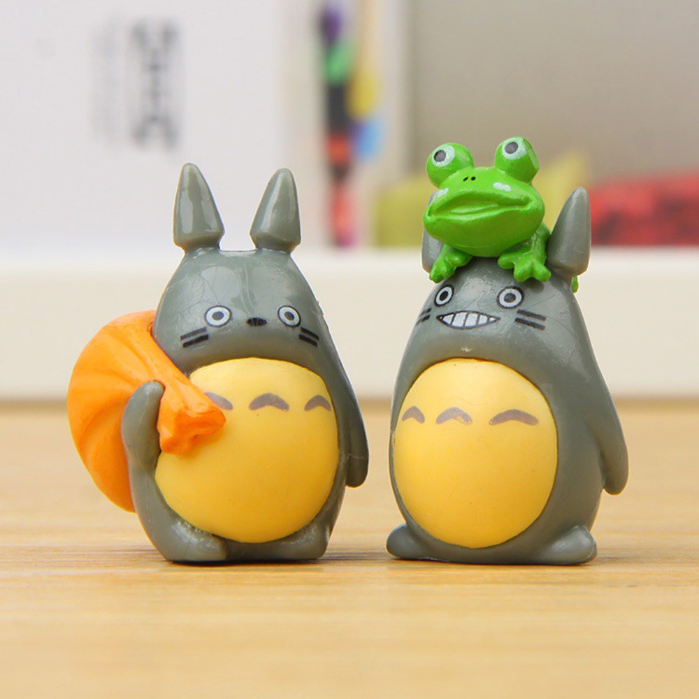 Quinton 8pcs / Set Miniatur Figurin Karakter Anime Jepang My Meighbor Totoro Untuk Hiasan Micro Landscape