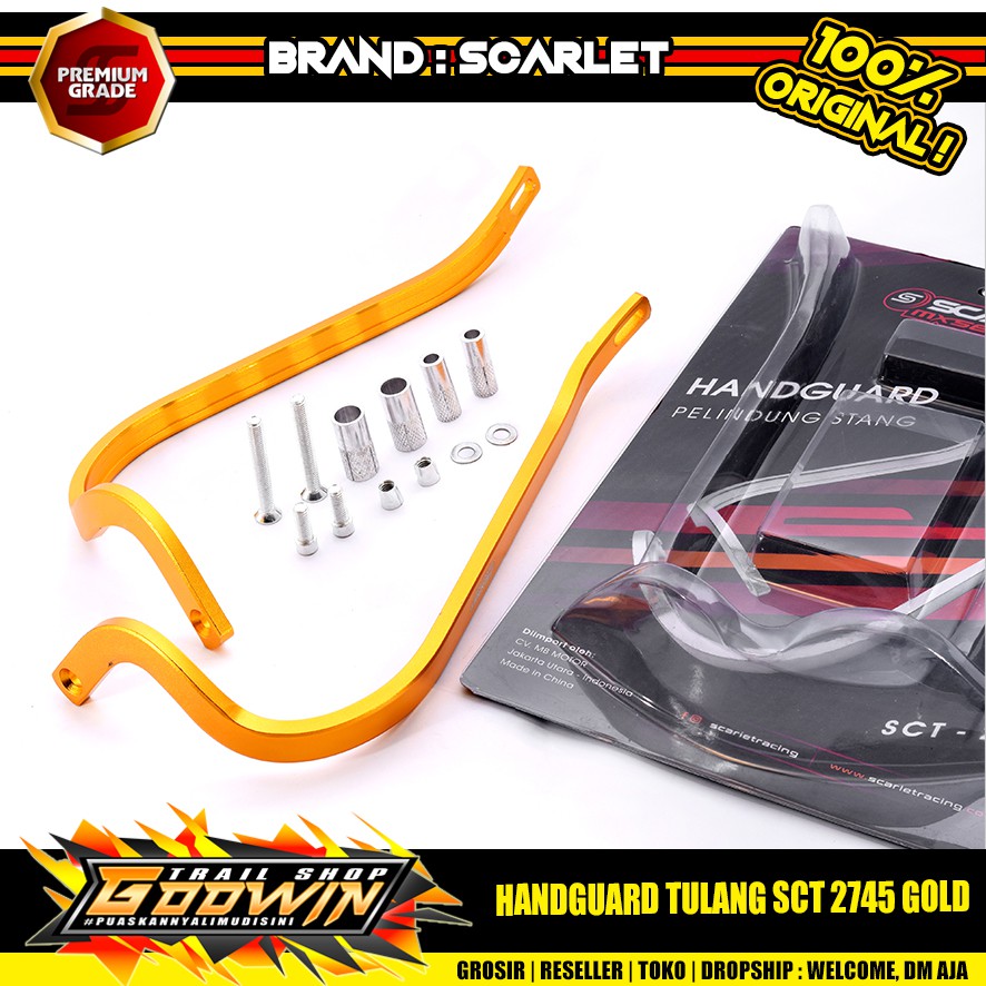 Handguard Proguard Pelindung Tangan PROTAPER ACERBIS / SCARLET MX 2745 Tulang CNC Universal