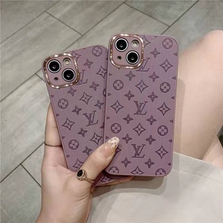 Case Pelindung Bahan Kulit Motif Print Gaya Vintage Untuk IPhone 14 Pro Max 13 12 11 Pro Max 11 XS Max XR X