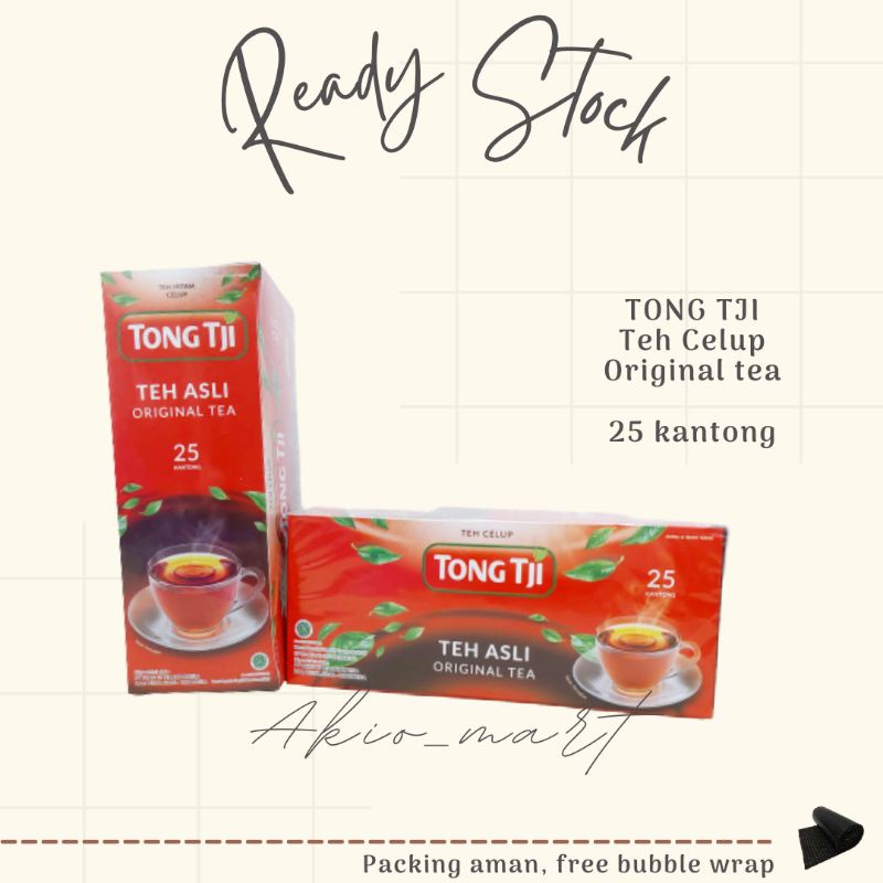 

Tong Tji Teh Celup Original tea / Black tea 25 kantong