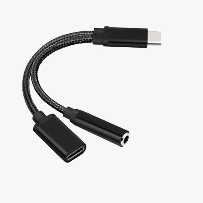 KABEL AUDIO 2 IN 1 TO TYPE C ZP-06