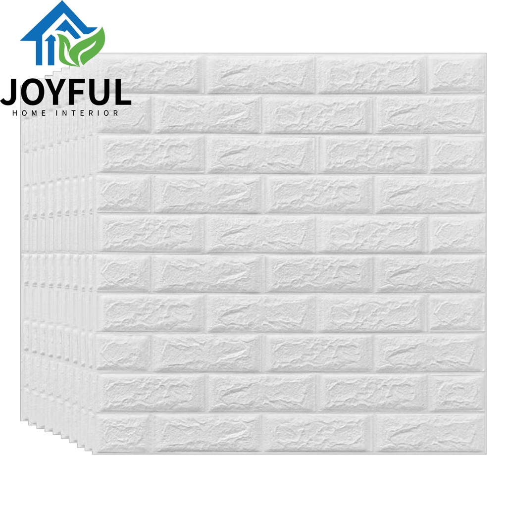 (TERMURAH!!) Wallpaper Dinding 3D FOAM, Ukuran 70X38.5CM • High Quality-BATA 6MM (70X38.5cm)