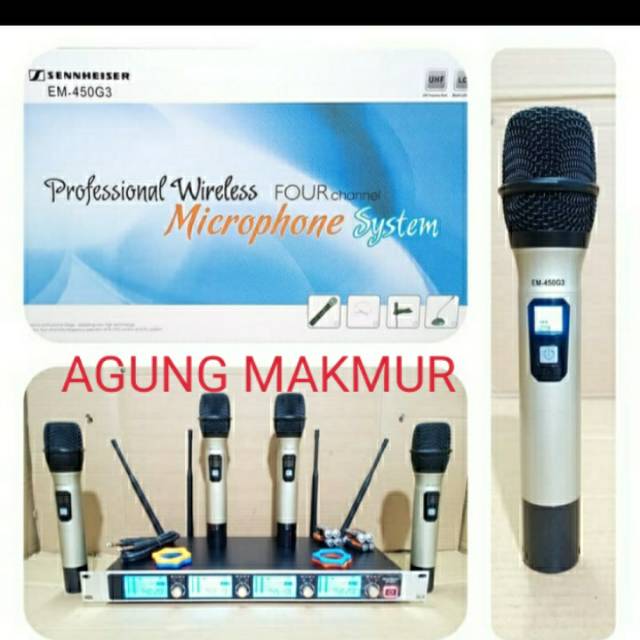 Mic Wireless Sennheiser EM 450 G3 Handheld 4 Mic Mikrofon